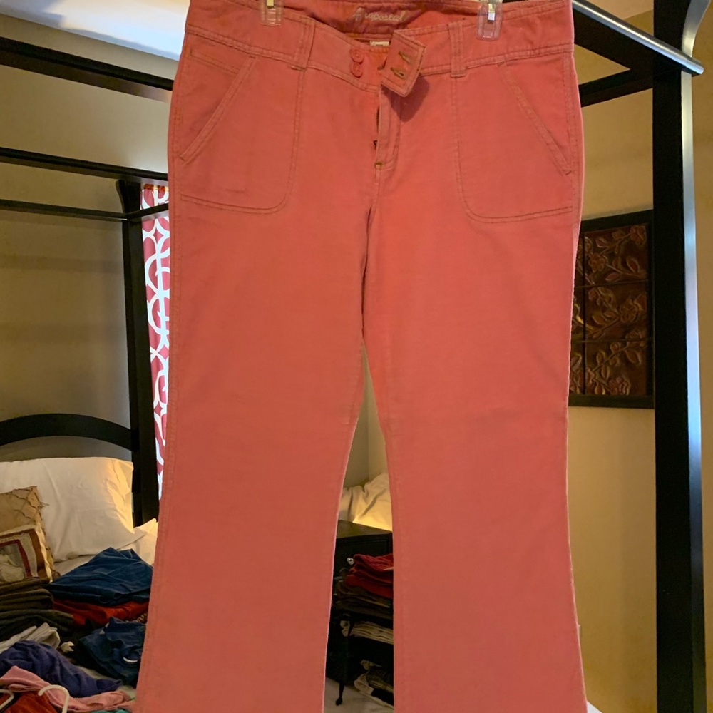 Pink corduroys